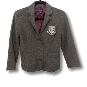 Y2K American Eagle Outfitter Grey Tweed Blazer- 2006